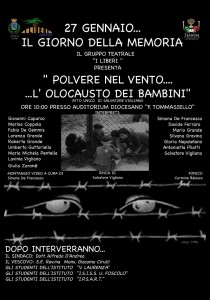 “POLVERE NEL VENTO… L’OLOCAUSTO DEI BAMBINI”. GIORNATA DELLA MEMORIA A TEANO.