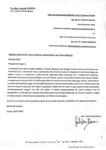 Comunicato del Direttivo cittadino del Circolo di Fdi Teano