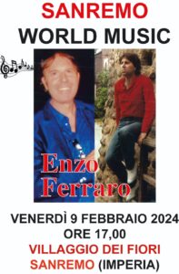 <H2></noscript>ENZO FERRARO A SANREMO! <br><H4><font color='black'>Cresce la trepidante attesa per l'esibizione del nostro concittadino nella città dei fiori